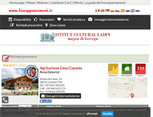 Tablet Screenshot of ciasates.canazeiappartamenti.it